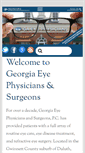 Mobile Screenshot of georgiaeyephysicians.com