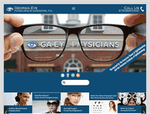 Tablet Screenshot of georgiaeyephysicians.com
